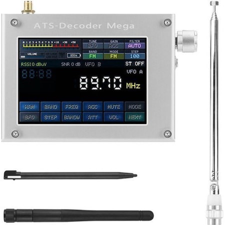 Simple Receptor Radio portabil Corenia QRE-4421494, receptor mondial cu ecran color 4 ...