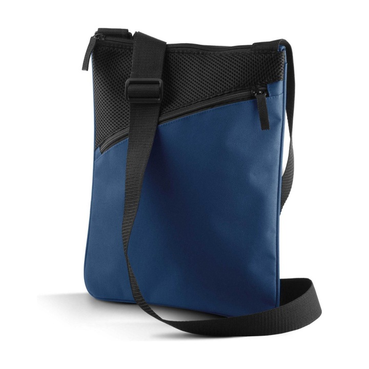 Geantă messenger Reborne, poliester 600D, bleumarin, One Size INTL
