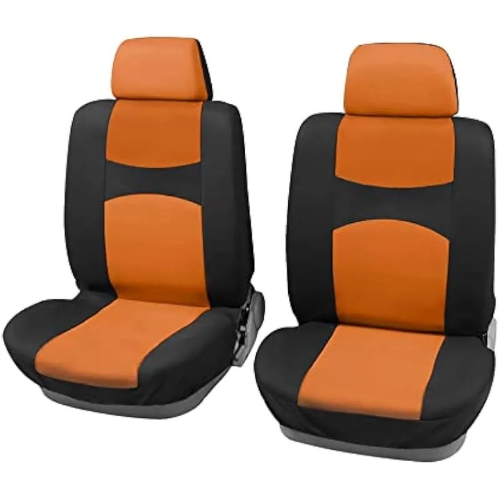 Set husa scaun auto camion fata, protectie pad, negru portocaliu