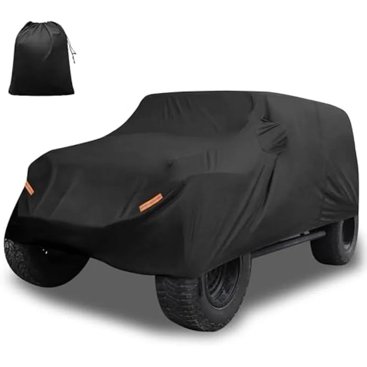 Husa auto pentru Jeep Wrangler JK JL YJ TJ 4 usi 2007-2021, neagra