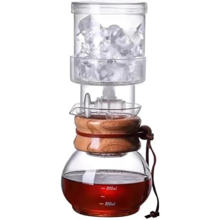 Cafetiera Cold Brew cu carafa de sticla pentru 1-4 cesti