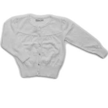 Pulover fete Meda alb Pulover fete Meda alb