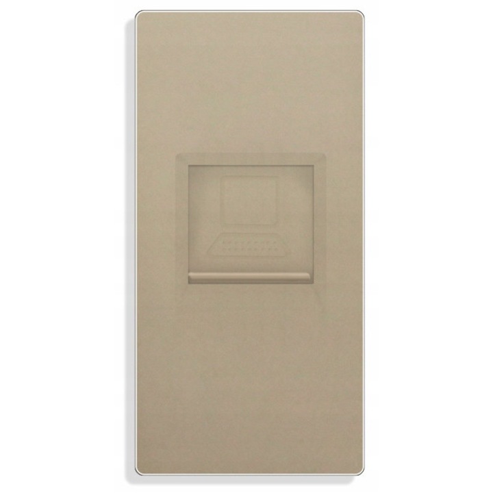 Modul Priza Internet RJ45 CAT6, Aurie, 1/2, Prize