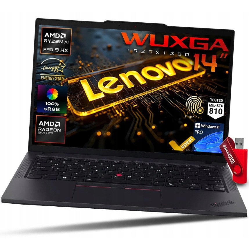 Laptop Lenovo ThinkPad P14s G6, AMD Ryzen AI 9 HX PRO 370, 16GB 2TB SSD, 14" WUXGA 1920x1200 IPS, AMD Radeon 890M, Windows 11 Pro