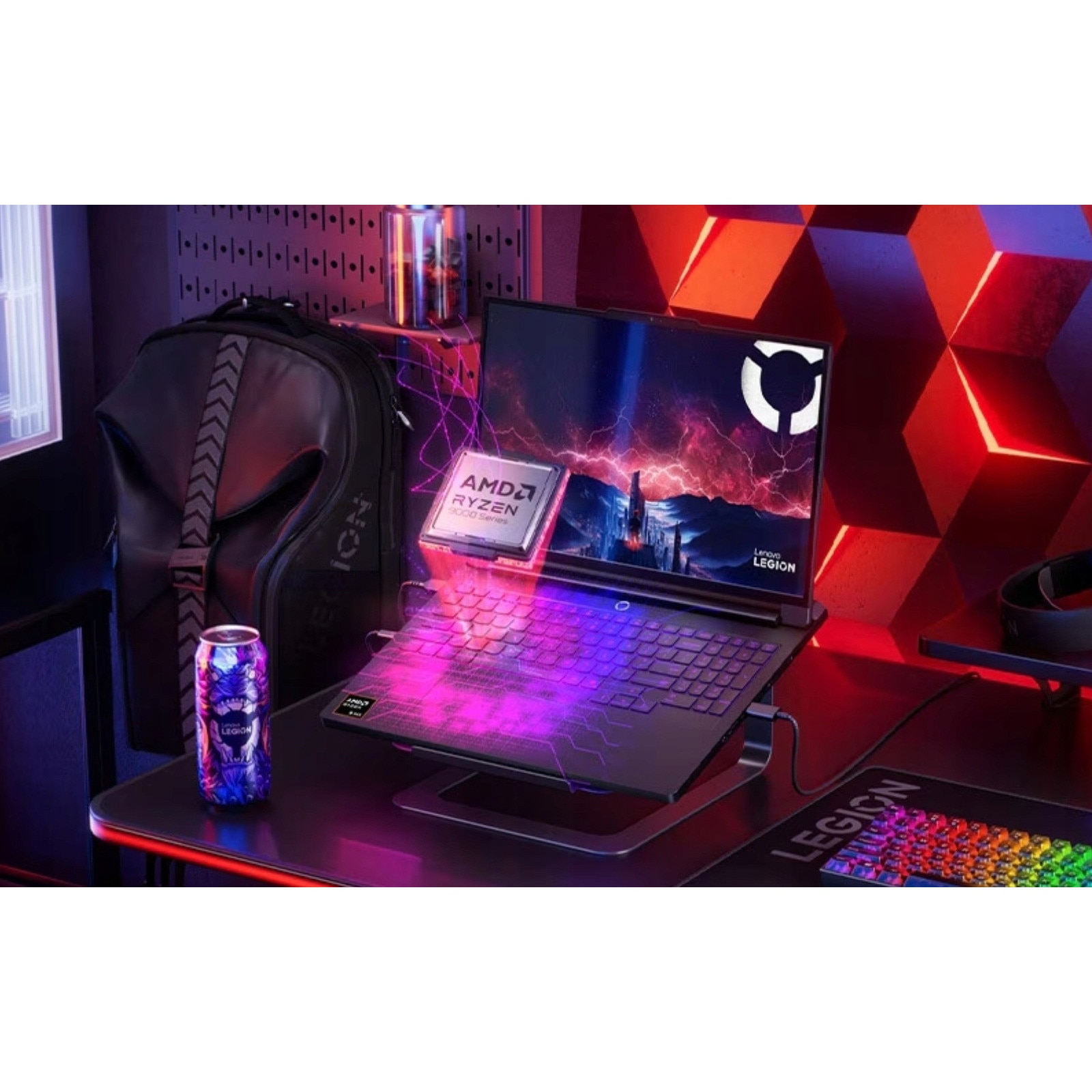 Laptop Lenovo Legion Pro 7 16AFR10H, AMD Ryzen 9 9955HX3D, 64GB 8TB SSD, 16" WQXGA 2560x1600 OLED 240Hz, NVIDIA GeForce RTX 5080 16GB GDDR7, Windows 11 Home