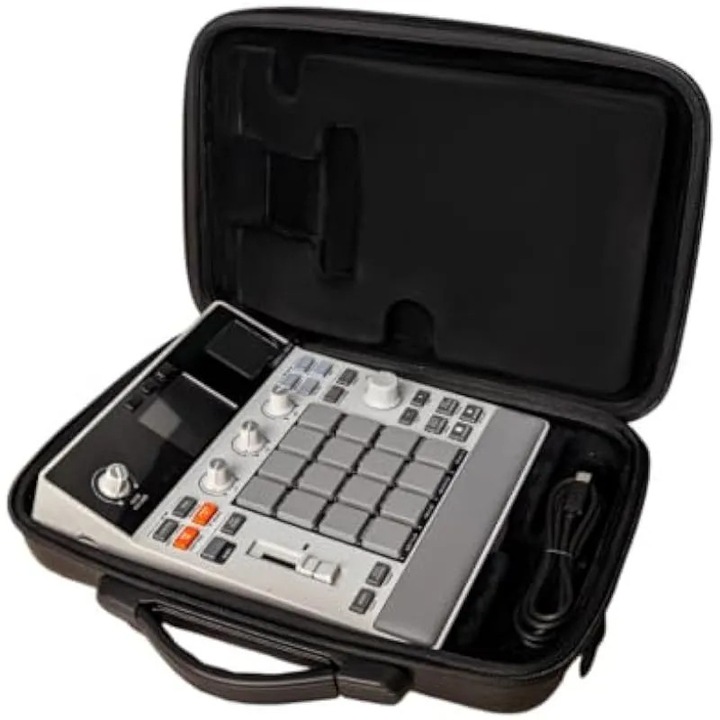Akai Professional MPC audio sampler kemény utazótáska, hordozható, vízálló PU hordtáska vállpánttal, 33 * 22 * 7CM
