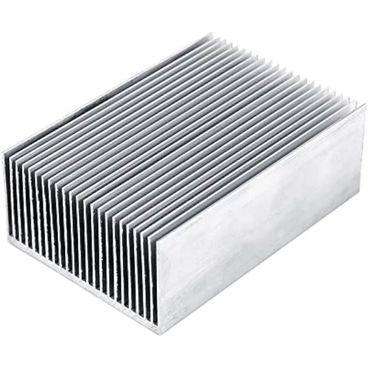 Disipator de caldura din aluminiu K0569-260907-3136-AMC, pasiv, pentru CPU/GPU/IC/LED, argintiu, 100 x 69 x 36 mm