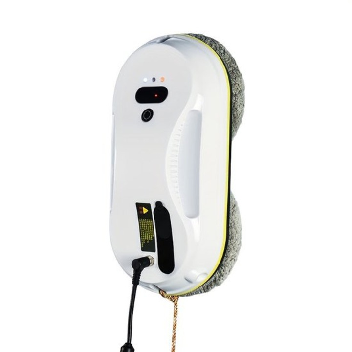 Robot de curatare geamuri Corenia QRE-2057026, dual power (baterie 500 mAh / 220–240V), telecomanda, rezervor
