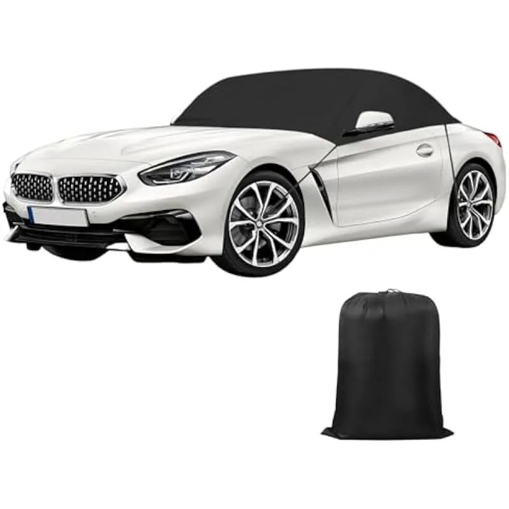 Husa auto pentru cabrio BMW Z3/Z4 (E85) 2002-2008, 600D Oxford impermeabila si respirabila cu flanel intern si benzi reflectorizante, negru, K0579-CJ-260907-066