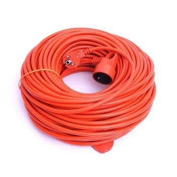 Cablu Prelungitor cu Stecher si Priza cu Impamantare si Protectie, Lungime 20m Cablu Prelungitor cu Stecher si Priza cu Impamantare si Protectie, Lungime 20m