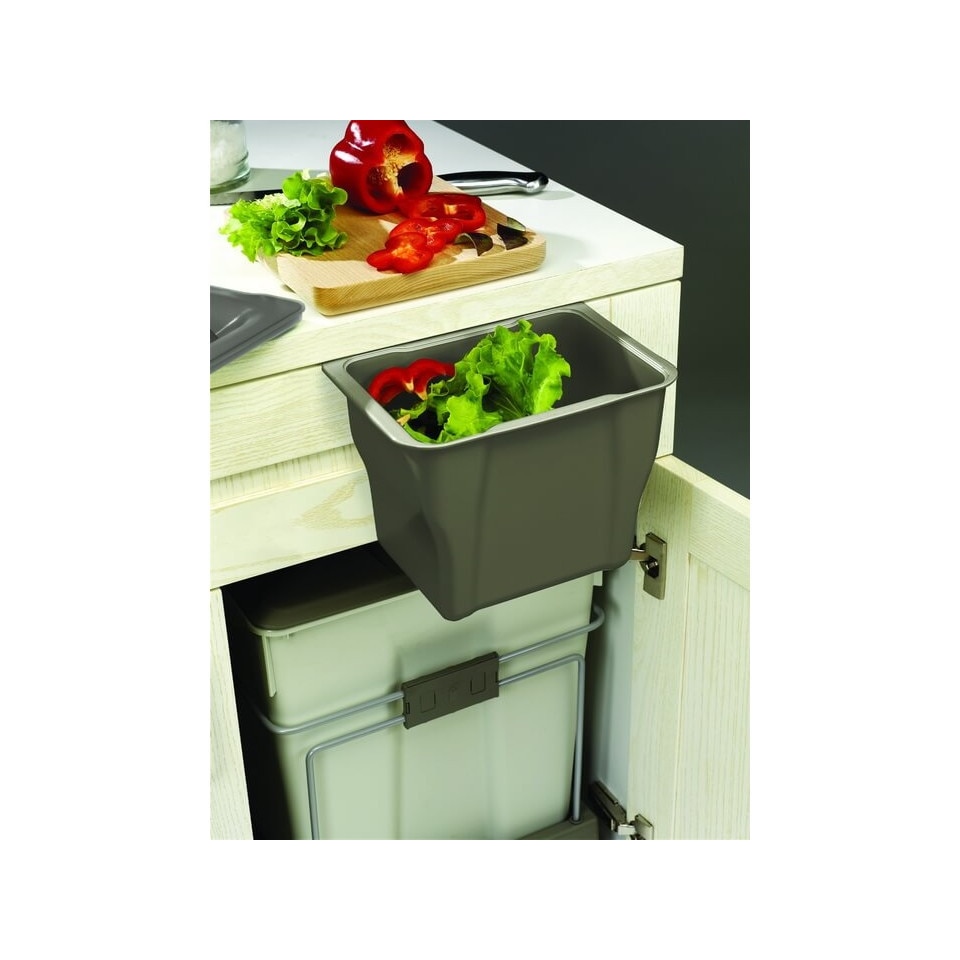 Recipient pentru resturi menajere, gri, capacitate 5 l