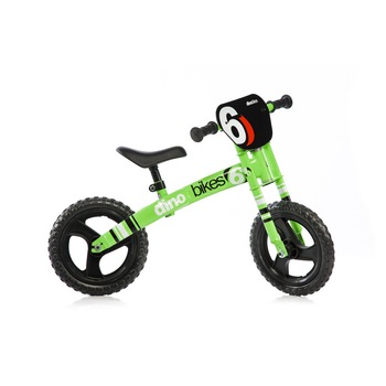 Bicicleta pentru copii fara pedale Balance bike Runner Verde neon Dino Bikes Made in Italy cu roti de 12” Bicicleta pentru copii fara pedale Balance bike Runner Verde neon Dino Bikes Made in Italy cu roti de 12”