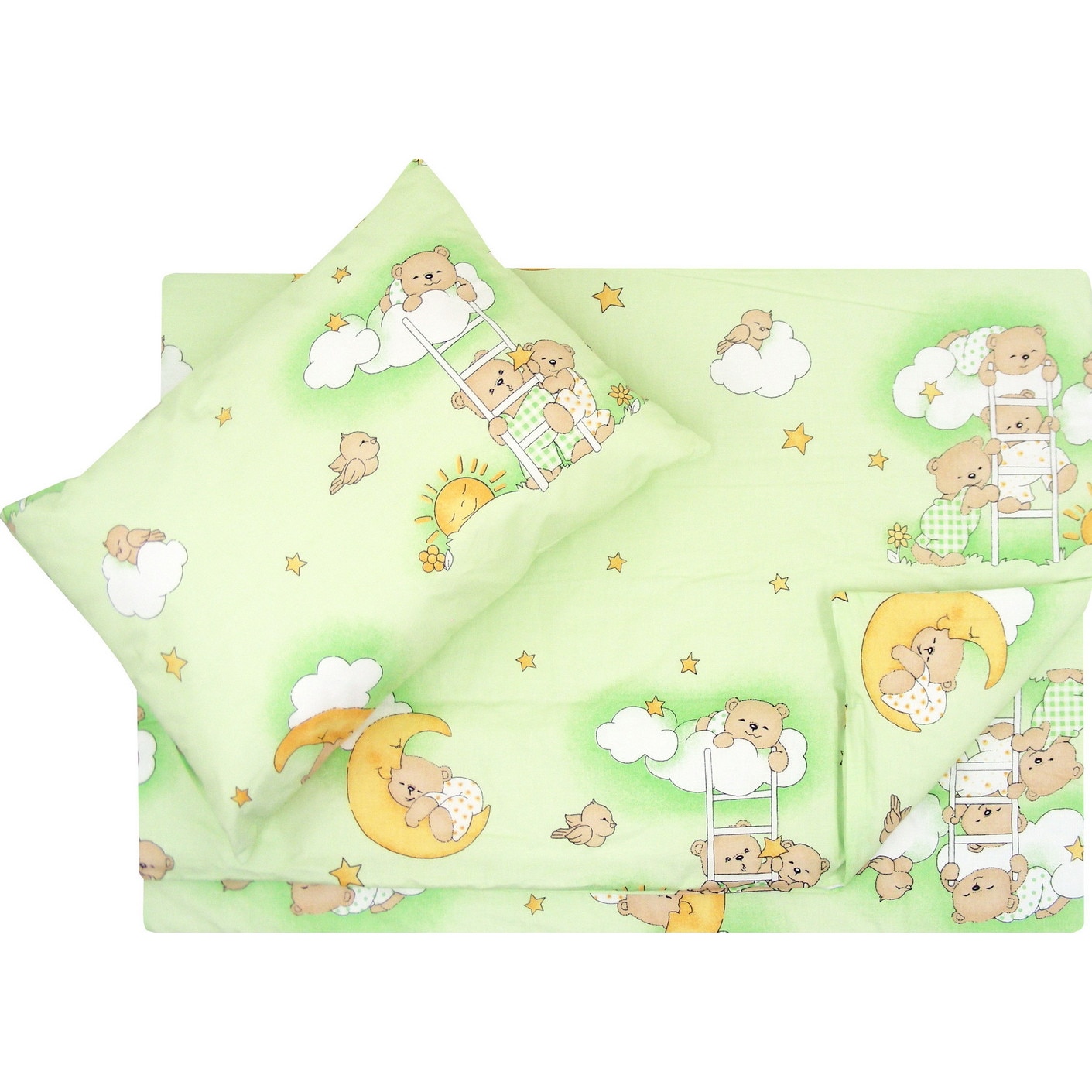 Pilota si perna copii ursuletul somnoros verde