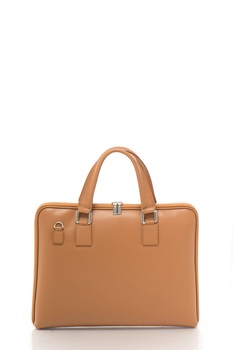 Chiara Canotti, Geanta de piele pentru laptop, Maro scortisoara Chiara Canotti, Geanta de piele pentru laptop, Maro scortisoara