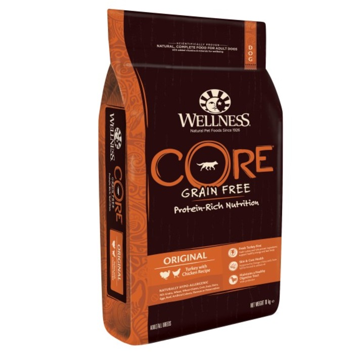 Hrana uscata pentru caini Wellness Core, Original, Grain-Free, 10Kg