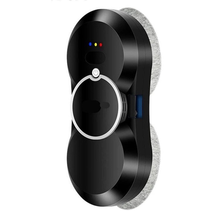 Robot de curatat geamuri Corenia QRE-2076800, 2800Pa, 80W, rezervor 30ml cu pulverizare automata, UPS 20 min (baterie 500mAh), telecomanda IR, 220V 50/60Hz, negru, 29.5 x 14.5 x 6.8 cm