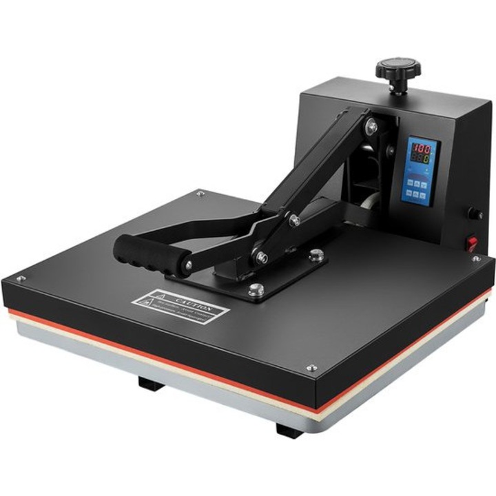Presa termica pentru transfer Corenia QRE-2077228, platou 40 x 50 cm (16 x 20 inch), digitala cu control temperatura si timp, teflonata, 1200–1700W, negru