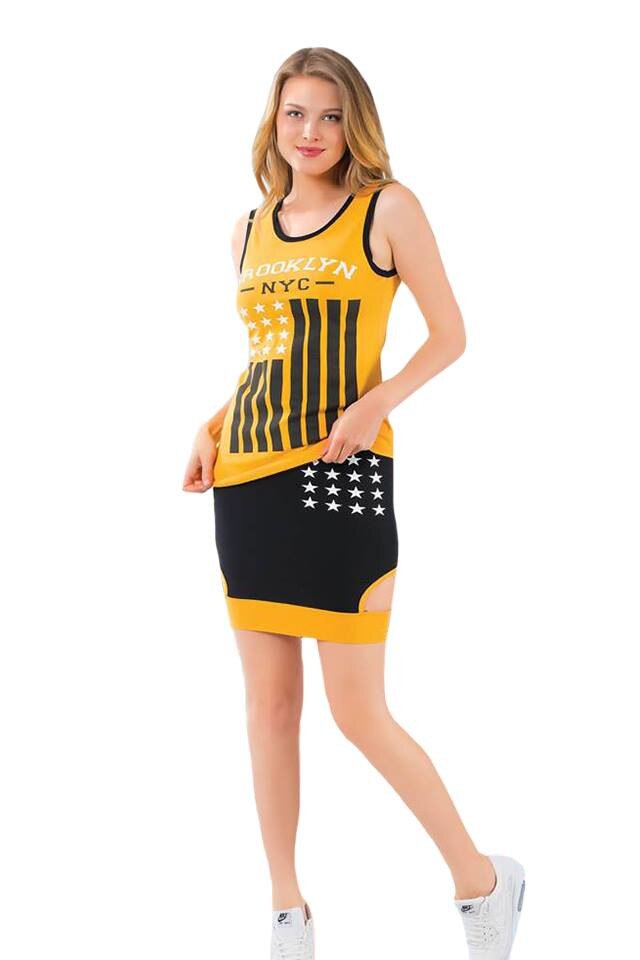 Compleu sport cu fusta Polkan 7803 marimea S - M