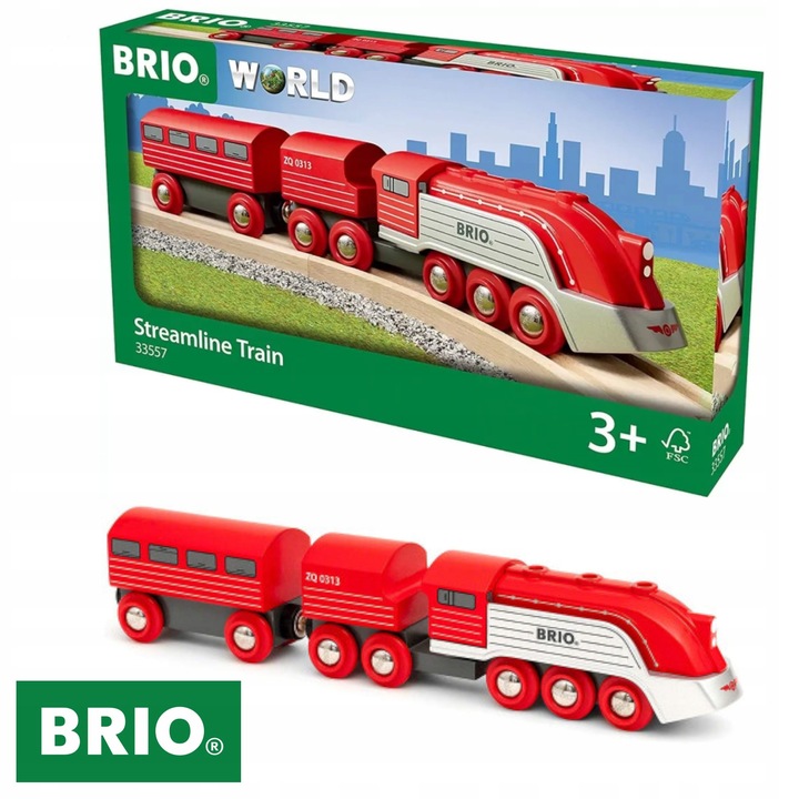 Влакче Бърз влак Brio 33557 - Количка, Дърво, Пластмаса, Метал, 3+ години