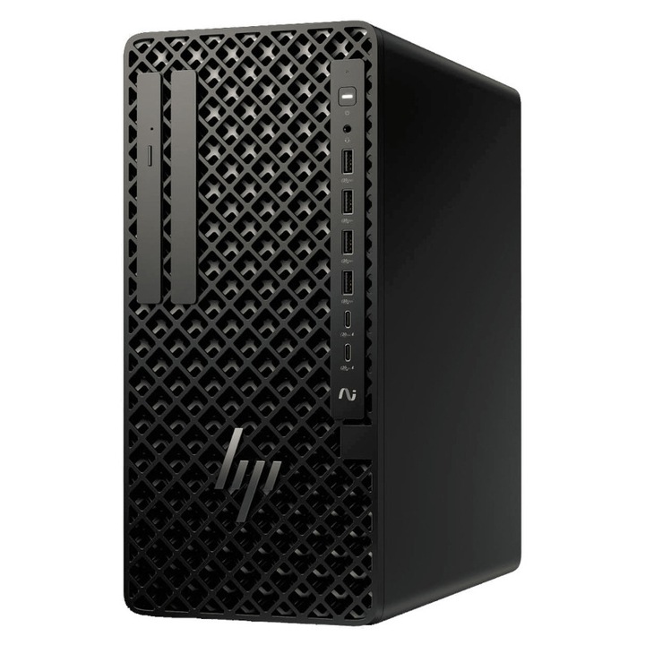 Настолен компютър HP Z2 G1i Tower, процесор Intel Ultra 9 285K 3.7GHz, 64GB DDR5, 1TB SSD, NVIDIA RTX Pro 2000 Blackwell 16GB, Windows 11 Pro Черен