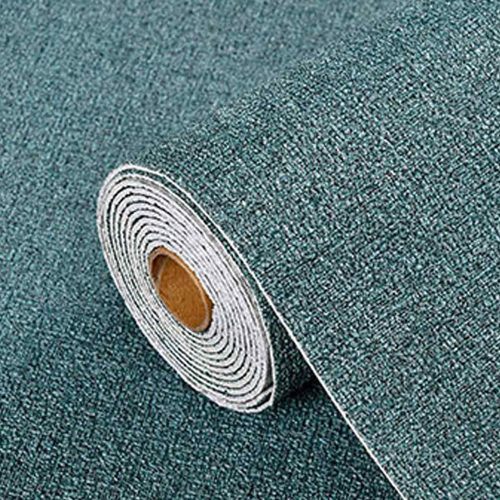 Tapet autocolant texturat imitatie in, 3D, termoizolant si anti-soc, autoadeziv, verde, 50 cm x 10 m