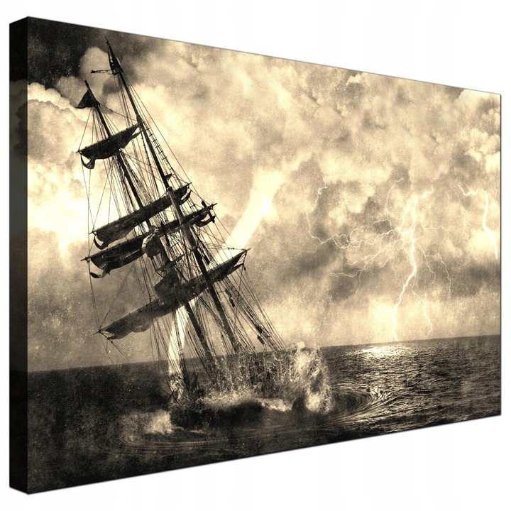 Tablou Canvas 90x60 cm - Vas pe Panza pentru Salon