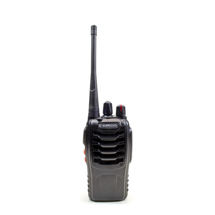 Statie radio PMR portabila Albrecht Tectalk Worker set 2 buc include microfon cu difuzor