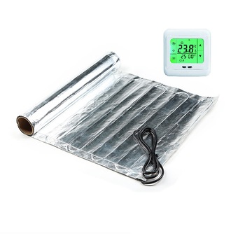 Kit covor aluminiu incalzire sub pardoseala parchet / mocheta INTACT HEATING 600W - 4mp cu termostat programabil Kit covor aluminiu incalzire sub pardoseala parchet / mocheta INTACT HEATING 600W - 4mp cu termostat programabil