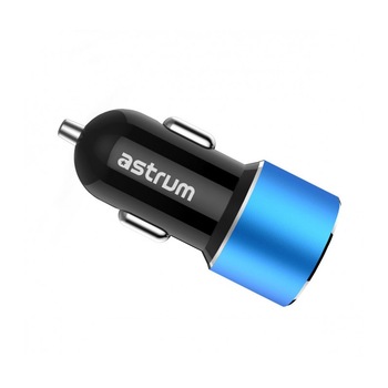 Incarcator Auto 3.4A 2xUSB cu Cablu microUSB CC340 Albastru/Negru Incarcator Auto 3.4A 2xUSB cu Cablu microUSB CC340 Albastru/Negru