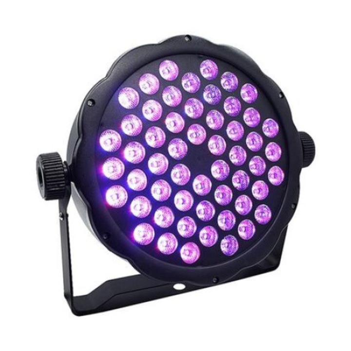 Proiector lumini Par Led 54x3W Slim, Dmx in-out, Microfon, Cooler