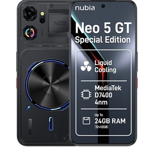 Telefon Mobil ZTE nubia Neo 5 GT Special Edition, Procesor Mediatek Dimensity 7400 Octa-Core, AMOLED Capacitive touchscreen 6.8", 12GB RAM, 256GB Flash, Camera Duală 50 + 2, 5G, Wi-Fi, Dual Sim, Android (Negru) — imaginea 3