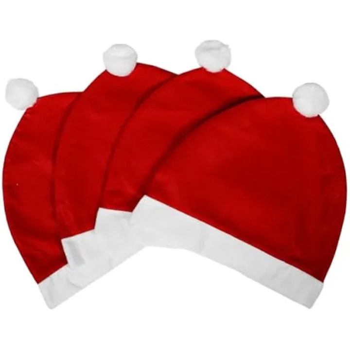 Set 4 huse tetiera auto palarie Mos Craciun, decoratii Craciun, material netesut