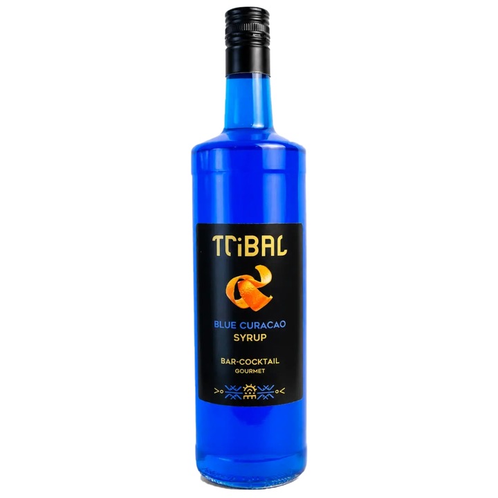 Tribal Сироп Синьо Кюрасао, 1000Ml., Стъкло