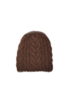 Caciula tricotata de dama din lana, Maro inchis Caciula tricotata de dama din lana, Maro inchis