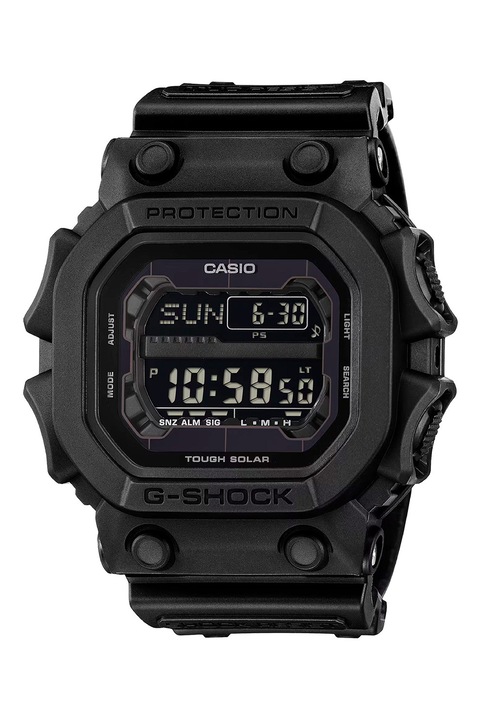 Casio, Дигитален часовник G-Shock с каишка от смола, Черен