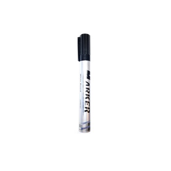 Marker whiteboard cu varf rotund, 2 mm, negru Marker whiteboard cu varf rotund, 2 mm, negru