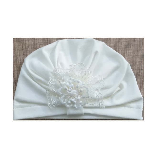 Turban Mic Pitic T7nn Pentru Botez Ecru 42 44 Cm Emag Ro