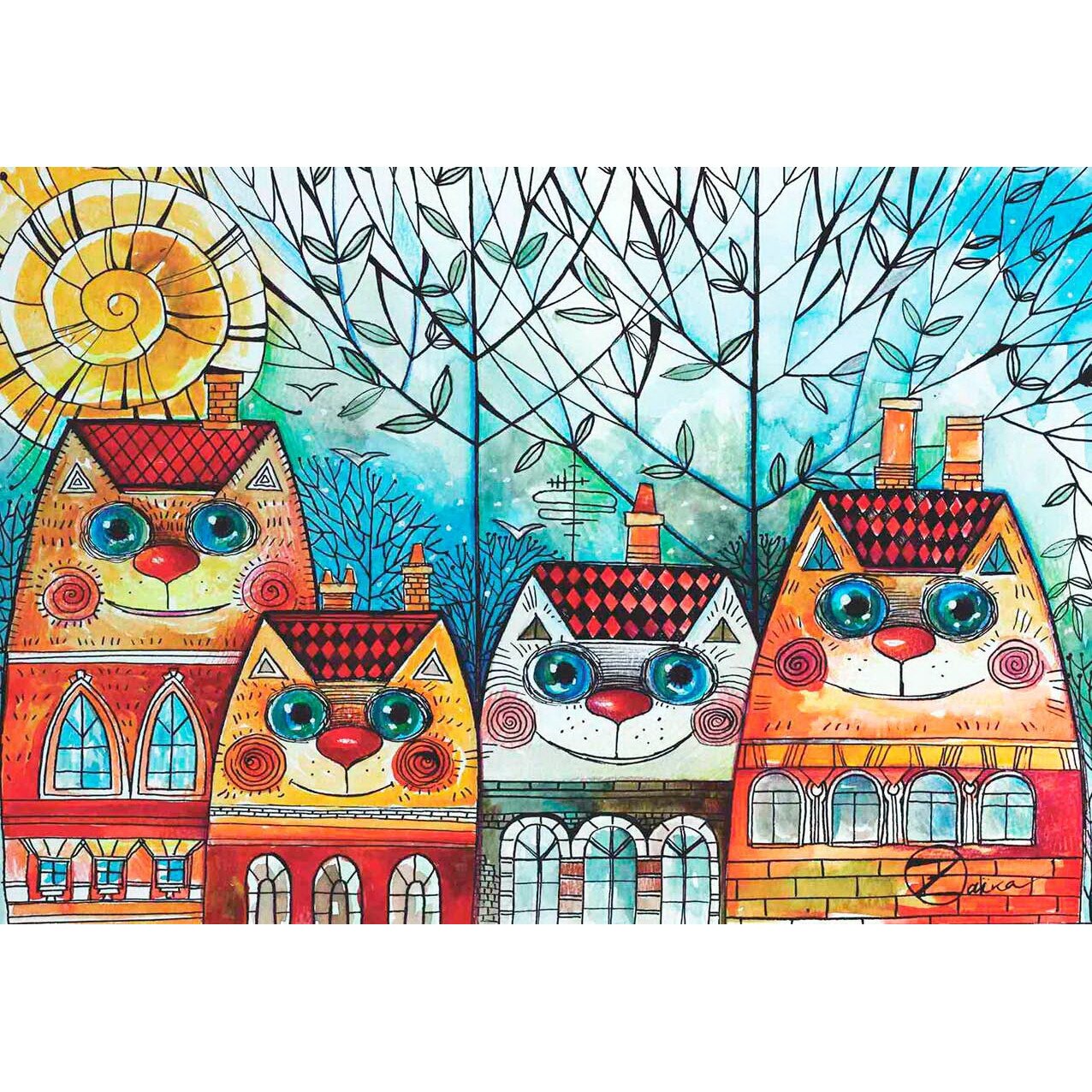 Puzzle Anatolian - City Cat, 500 piese (3590)