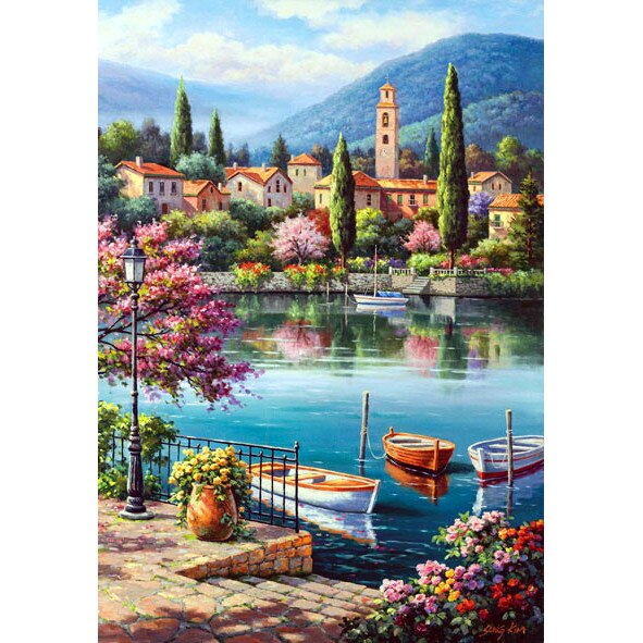 Puzzle Anatolian - Village Lake Afternoon, 500 piese (3597)