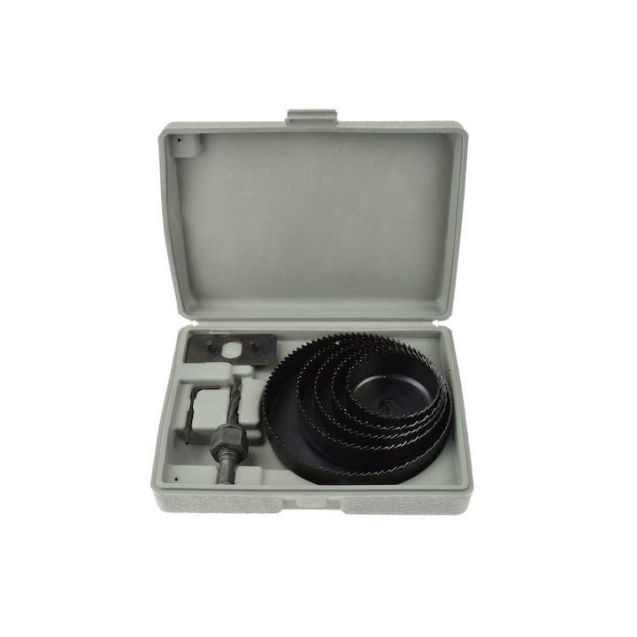 Geko Körkivágó Készlet Fához, műanyag doboz, 64-127 mm, 8 db