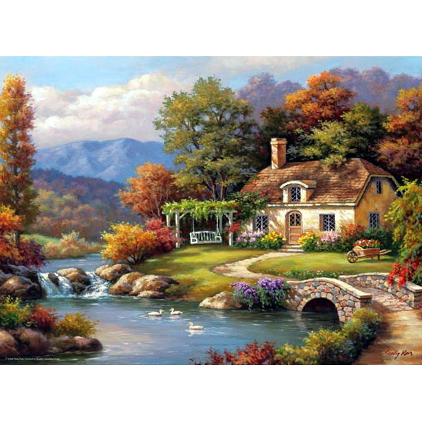 Puzzle Anatolian - Cottage stream, 1000 piese (3091)