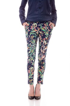 Pantalon din bumbac elastic cu imprimeu floral, Colorado Pantalon din bumbac elastic cu imprimeu floral, Colorado