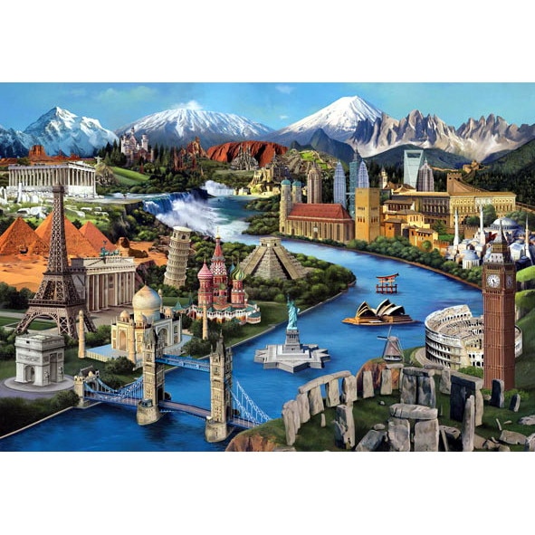 Puzzle Anatolian - Popular Landmarks, 2000 piese (3941)