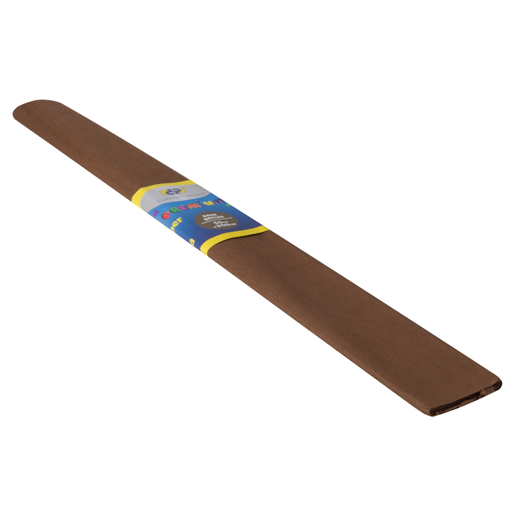 Hartie creponata 1 rola 50 cm x 200 cm, Maro inchis DP Collection