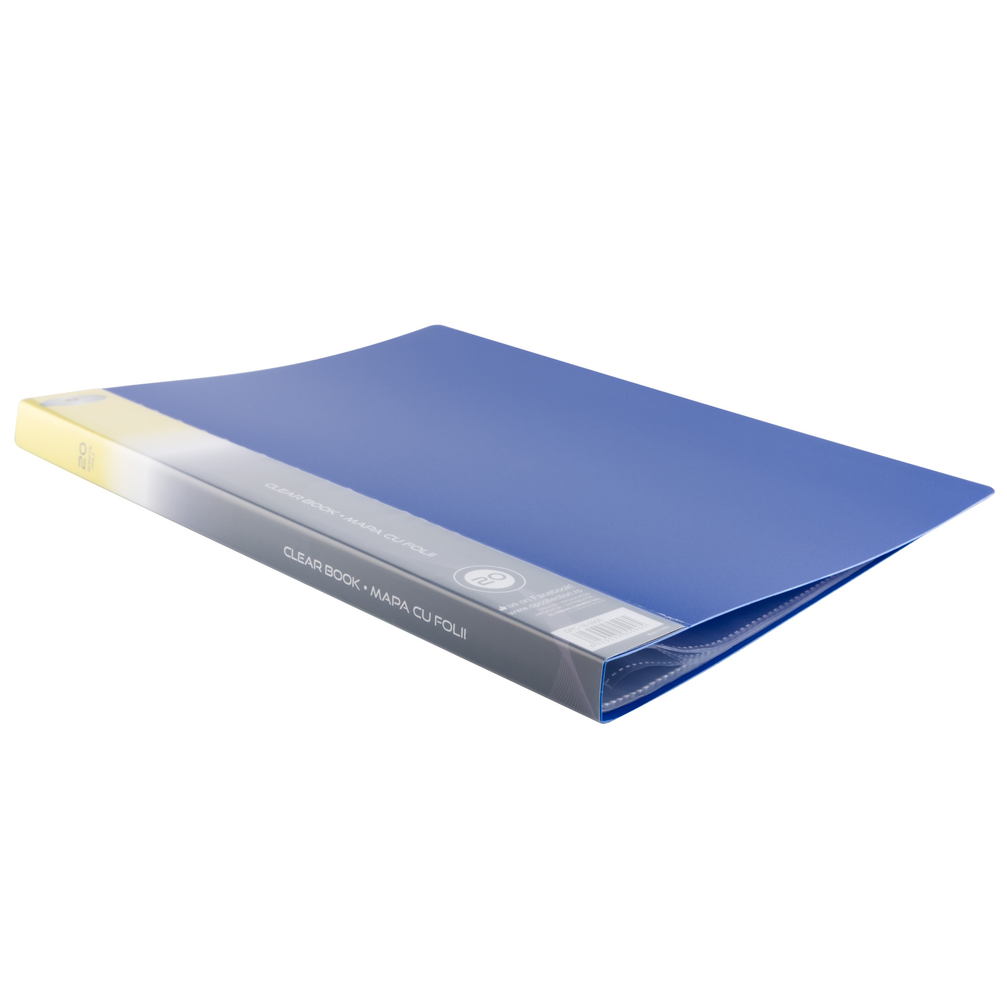 Mapa PVC A4 cu 20 folii, coperta albastra DP Office