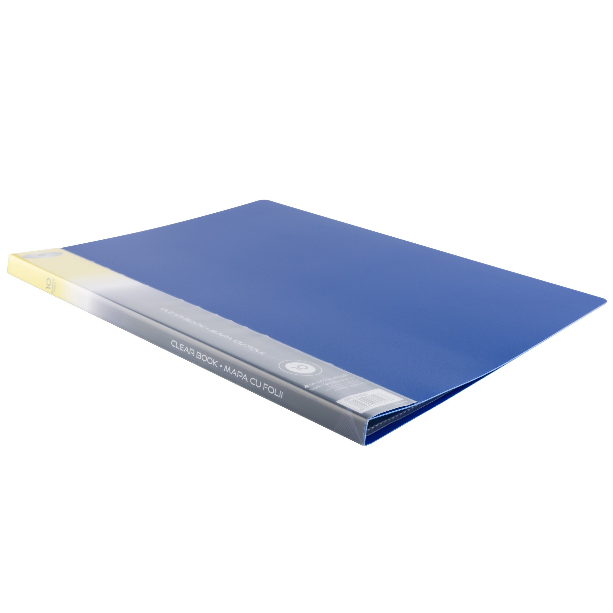 Mapa PVC A4 cu 10 folii, albastru DP Office