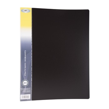 Mapa PVC A4 cu 20 folii, coperta neagra Mapa PVC A4 cu 20 folii, coperta neagra