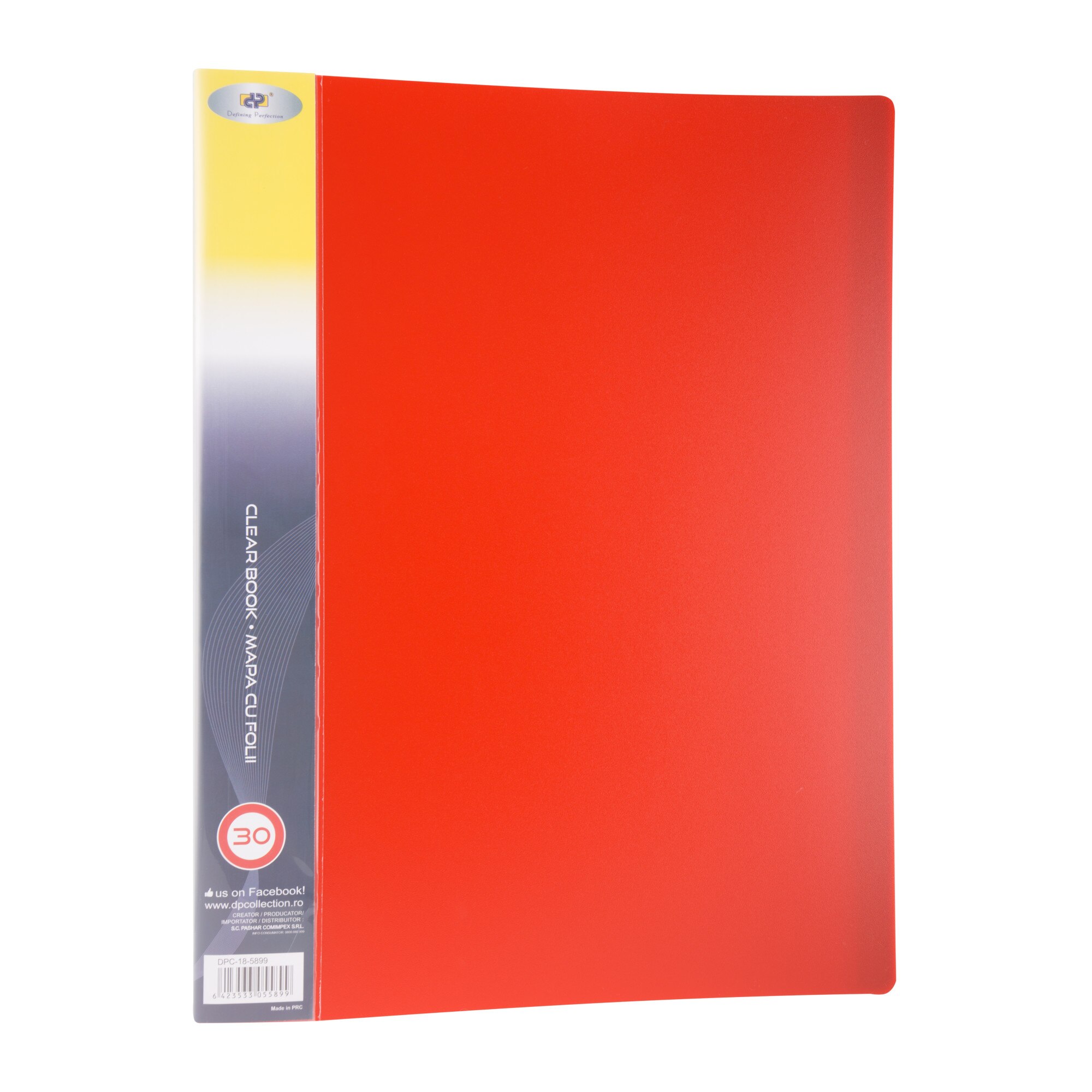 Mapa PVC A4 cu 30 folii, coperta rosie DP Office - eMAG.ro
