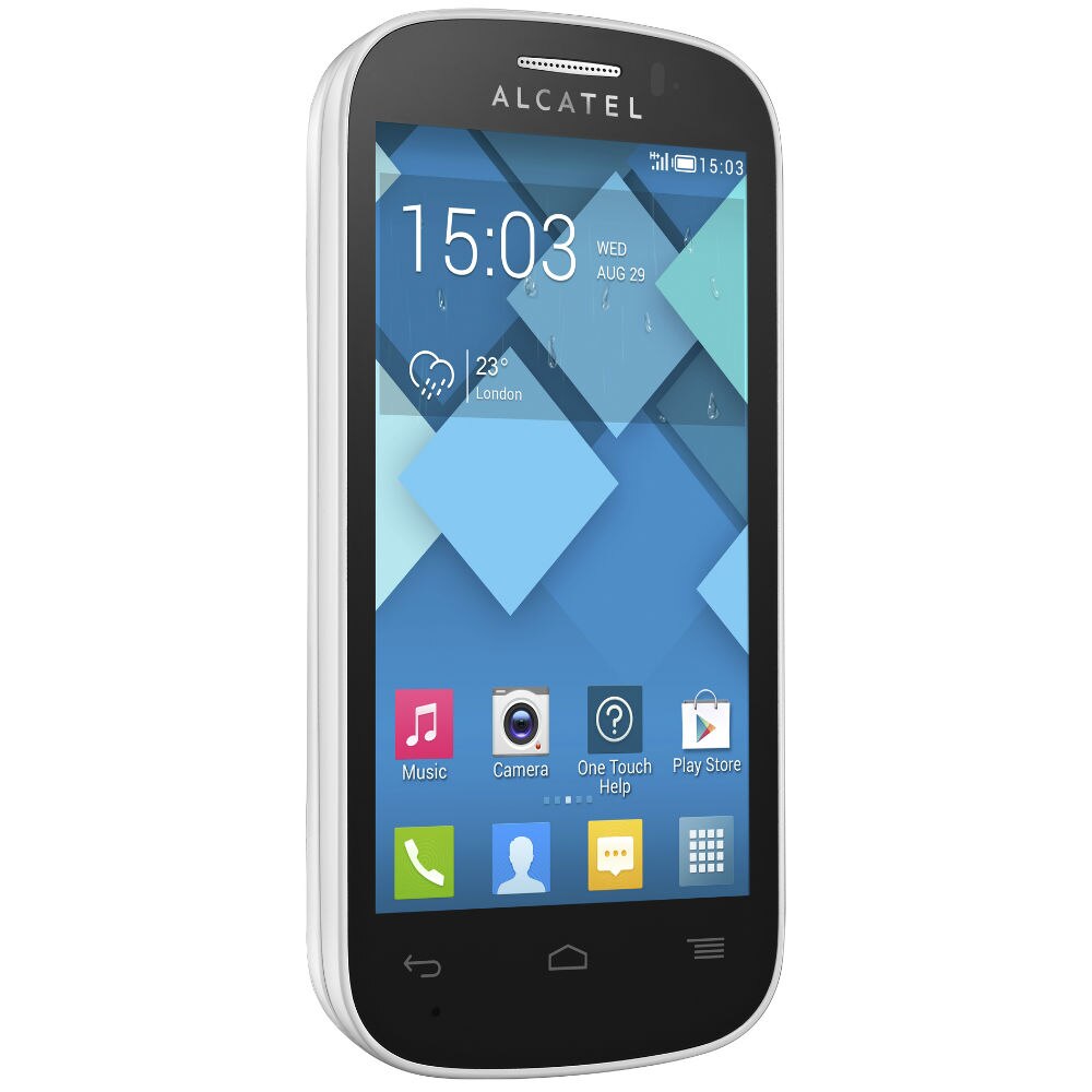 Мобилен телефон ALCATEL ONETOUCH POP C3, Dual Sim, Pure white - eMAG.bg