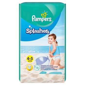 Scutece chilotel pentru apa Pampers Splash 4 Maxi, 9-15 kg, 11 buc Scutece chilotel pentru apa Pampers Splash 4 Maxi, 9-15 kg, 11 buc